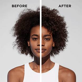 תצוגת שיער מתולתל לפני ואחרי שימוש בג'ל Curl Contour
